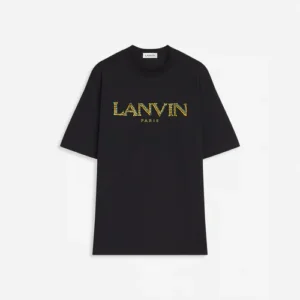 Classic Raffia Embroidery Lanvin Paris T-Shirt