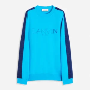 Curb Lanvin Paris Logo Embroidered Sweatshirt