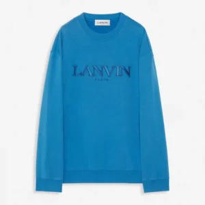 Embroidered Lanvin Paris Blue Sweatshirt
