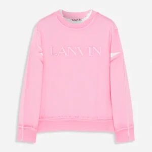 Embroidered Lanvin Paris Pink Sweatshirt