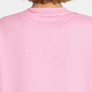 Embroidered Lanvin Paris Pink Sweatshirt back