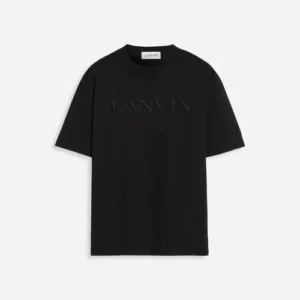Embroidered Men Black Lanvin T Shirt