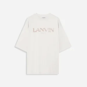 Embroidery Mens Grey Lanvin Paris T Shirts