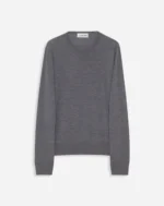 Lanvin Paris Grey Merino Wool Crewneck Sweater