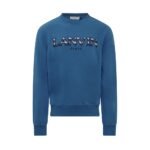 Lanvin Paris Logo Embroidered Crewneck Sweatshirt