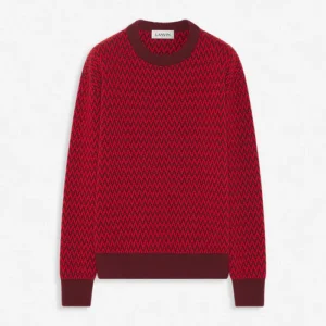 Lanvin Paris Red Mens Sweatshirt