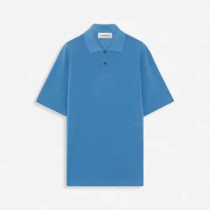 Oversized Mens Blue Lanvin Polo T Shirt