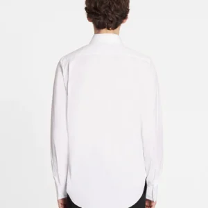 Poplin White Lanvin Paris Paint Splatter T Shirt back