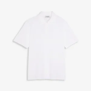 Regular Fit Womens White Lanvin Polo T Shirt
