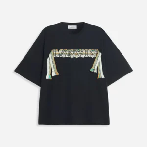 Women's Lanvin Paris Black Oversized Curb T-Shirt